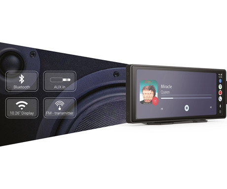 NAVITEL DS810 avto pametni zaslon, ALL-IN-ONE, 8.1" zaslon, Android Auto / Apple CarPlay / AirPlay / Miracast, FM Radio, G-senzor, WiFi, BT, aplikacija, darilni bon, +vzvratna kamera