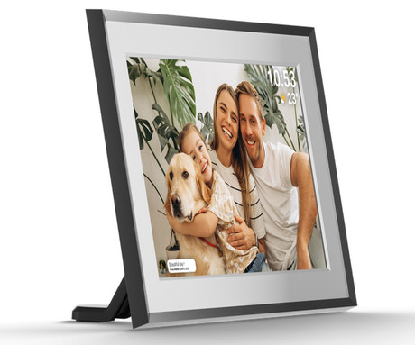 NAVITEL FR101 PRO pametni digitalni foto okvir, 25.6cm (10.1"), HD IPS zaslon na dotik, FRAMEO aplikacija, WIFI, Android + iOS, 1GB RAM, 32GB ROM, razširljiv spomin, zvočniki, stojalo, USB-C, črn