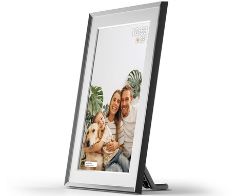 NAVITEL FR101 PRO pametni digitalni foto okvir, 25.6cm (10.1"), HD IPS zaslon na dotik, FRAMEO aplikacija, WIFI, Android + iOS, 1GB RAM, 32GB ROM, razširljiv spomin, zvočniki, stojalo, USB-C, črn