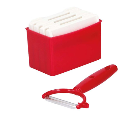 ALPINA MULTI sekljalnik hrane, večfunkcijski, ročni, rezila iz nerjavečega jekla, 200x196x92mm, rdeč ALPINA MULTI sekljalnik hrane, večfunkcijski, ročni, rezila iz nerjavečega jekla, 200x196x92mm, rdeč