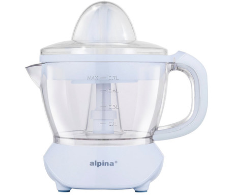 ALPINA ožemalnik citrusov / juicer, električni, 25W, 700ml, 2 nastavka, 2 smeri delovanja, odstranljiva posoda, bel