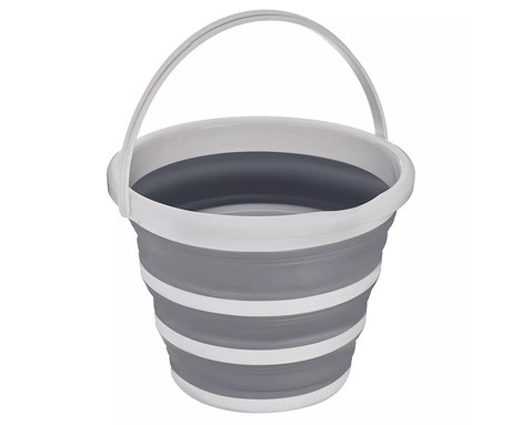 ALPINA zložljivo vedro / posoda, 10L, siva, modra, zelena, oranžna