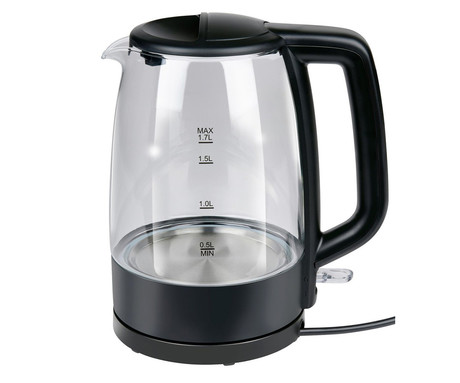 ALPINA KETTLE grelnik vode, 1.7L, 2200W, LED indikator, varnostne zaščite, samodejni izklop, 360° podstavek, črn
