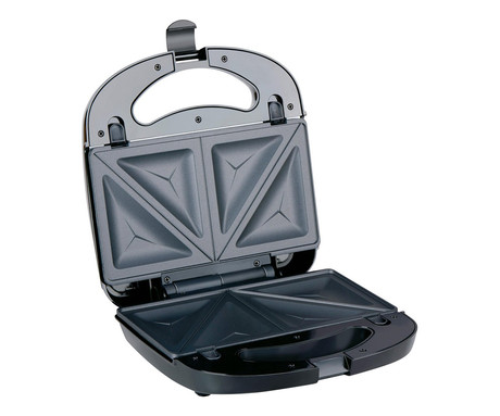 ALPINA MULTI GRILL kontaktni žar, 760W, električni, 3x plošča, ročaj z zaklepanjem, premaz proti prijemanju, LED indikator, 24x23.8x8.6cm, črn