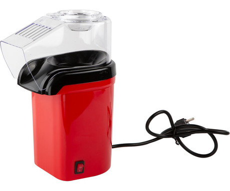 ALPINA POPCORN naprava / aparat za kokice, 1180W, električni, brez olja, priprava v nekaj minutah, kompaktna velikost, enostavna uporaba, 27x19x12cm, črno rdeč