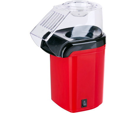 ALPINA POPCORN naprava / aparat za kokice, 1180W, električni, brez olja, priprava v nekaj minutah, kompaktna velikost, enostavna uporaba, 27x19x12cm, črno rdeč