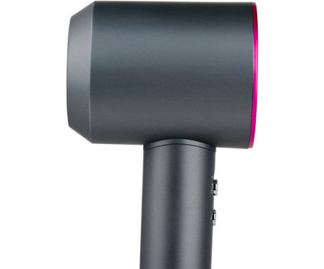 ALPINA ionski sušilnik za lase, 1600W, 3 nastavitve toplote, 2 hitrosti, Ionic tehnologija, hladno pihanje, 360° magnetni nastavek, funkcija samodejnega čiščenja, siv