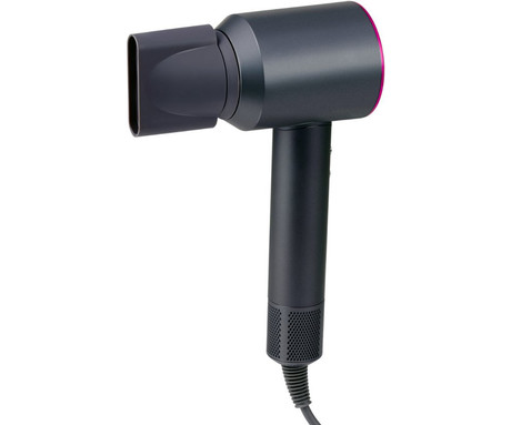 ALPINA ionski sušilnik za lase, 1600W, 3 nastavitve toplote, 2 hitrosti, Ionic tehnologija, hladno pihanje, 360° magnetni nastavek, funkcija samodejnega čiščenja, siv