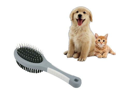 Pet Treatment komplet za nego in česanje dlak, za pse / mačke, siv