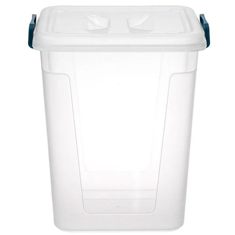 DIRT DEVIL škatla / posoda za shranjevanje s pokrovom, velika prostornina, 34.5x31.5x30cm, trpežna izdelava, ultra lahka teža, prozorna zasnova