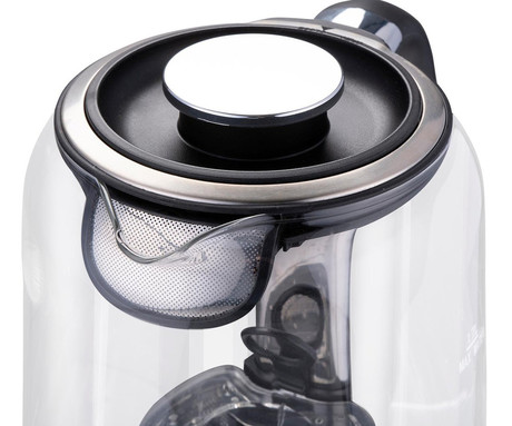 ALPINA KETTLE grelnik vode, 1.7L, 2200W, digitalni zaslon, nastavljiva temperatura, funkcija Keep Warm, varnostne zaščite, samodejni izklop, 360° podstavek, nerjaveče jeklo, +infuzer za čaj, srebrn