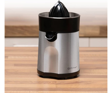ALPINA ožemalnik citrusov / juicer, 85W, 800ml, 2 nastavka, 2 smeri delovanja, črno srebrn