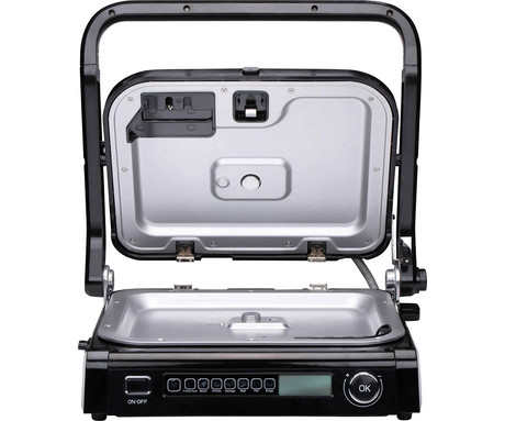 ALPINA GRILL kontaktni žar, 2100W, črno srebrn