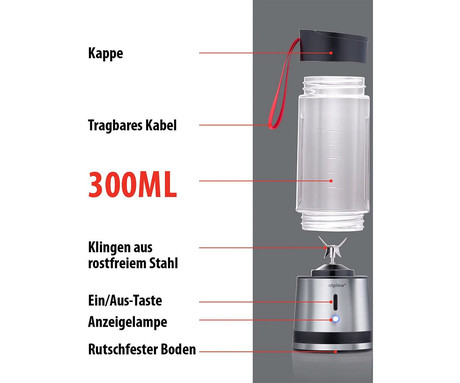 ALPINA prenosni smoothie mešalnik / blender