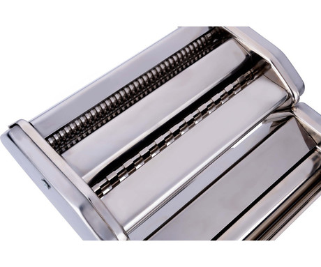 ALPINA PASTA naprava / stroj za testenine, večfunkcijska, ročna, 9 stopenj debeline, 2 stopnji širine, stabilna namestitev, nerjaveče jeklo, 205x202x152mm, srebrna