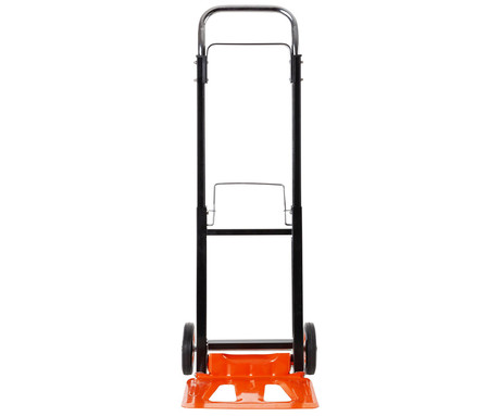 BLACK+DECKER ročni transportni voziček, zložljiv, kovinski, nosilnost do 90kg, lahka teža 4.91kg, za vse transportne potrebe, črn, oranžen