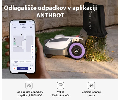 ANTHBOT N8 RTK pametna robotska kosilnica, brez žice