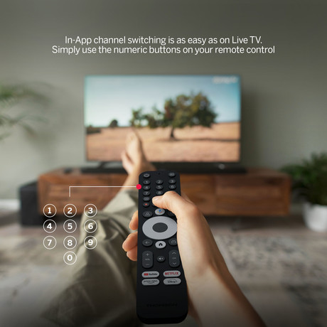 THOMSON STREAMING BOX PLUS 270 multimedijski predvajalnik / center, 4K UHD, Google TV, WiFi, Bluetooth, Dolby Vision&Atmos, Google Assistant, Chromecast, mikrofon, pametni daljinec, črn(Premium Black)