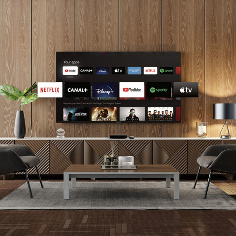 THOMSON STREAMING BOX PLUS 270 multimedijski predvajalnik / center, 4K UHD, Google TV, WiFi, Bluetooth, Dolby Vision&Atmos, Google Assistant, Chromecast, mikrofon, pametni daljinec, črn(Premium Black)