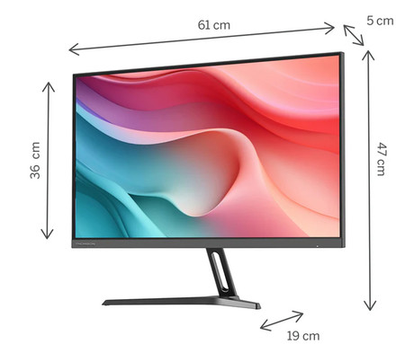 THOMSON M27FB2Y15 monitor, 69cm (27"), Full HD, 120Hz, IPS, 5ms, 300nit, 110% sRGB, HDR10, HDMI, USB-C, AV-in, naklon, zvočniki, Adaptive Sync, VRR Technology, Anti Glare / Flicker, Low Blue Light