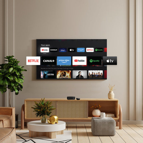 THOMSON STREAMING BOX PLUS 270 multimedijski predvajalnik / center, 4K UHD, Google TV, črn (Premium Black)
