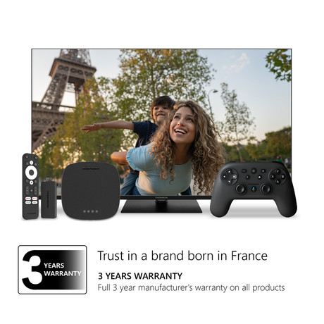 THOMSON STREAMING BOX PLUS 270 multimedijski predvajalnik / center, 4K UHD, Google TV, črn (Premium Black)