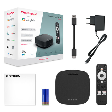 THOMSON STREAMING BOX PLUS 270 multimedijski predvajalnik / center, 4K UHD, Google TV, črn (Premium Black)