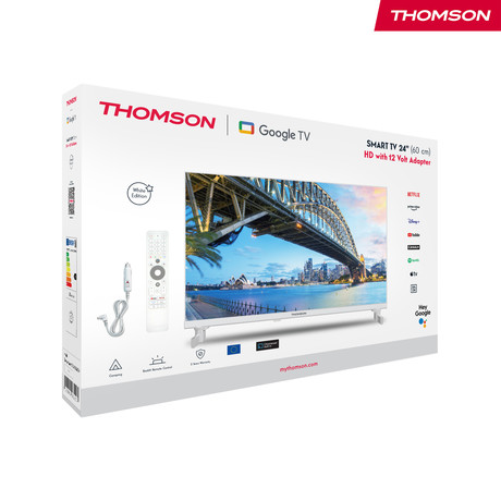 THOMSON 24HG2S15CW LED TV sprejemnik, 61cm (24"), HD, Google TV, 220V + 12V napajanje
