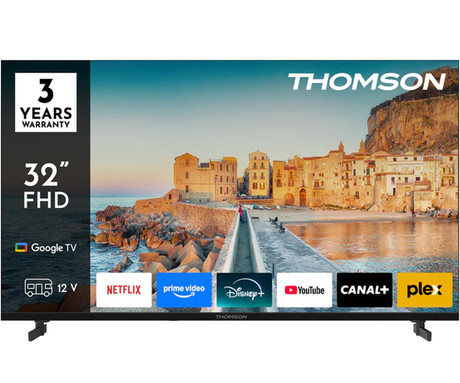 THOMSON 32FG2S15C LED TV sprejemnik, 81cm (32"), Full HD, Google TV, 220+12V napajanje, WiFi, Bluetooth, Dolby Audio, Google Assistant, Chromecast, HOTEL Mode, Frameless oblika, pametni daljinec