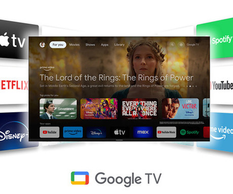 THOMSON 152 GO CAST multimedijski predvajalnik / center, 4K UHD, Google TV, 2GB + 32GB, WiFi, Bluetooth, HDR10, Dolby Atmos & Digital+, Google Assistant, Chromecast, pametni daljinec, bel (Pure White)