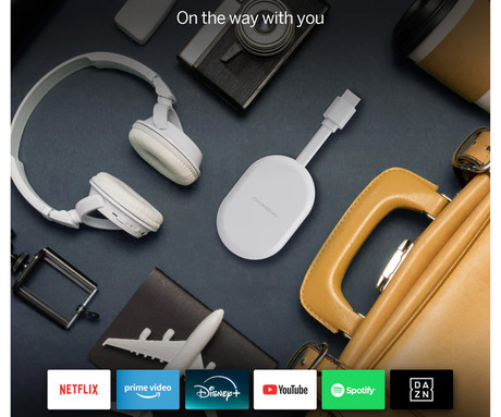 THOMSON 152 GO CAST multimedijski predvajalnik / center, 4K UHD, Google TV, 2GB + 32GB, WiFi, Bluetooth, HDR10, Dolby Atmos & Digital+, Google Assistant, Chromecast, pametni daljinec, bel (Pure White)