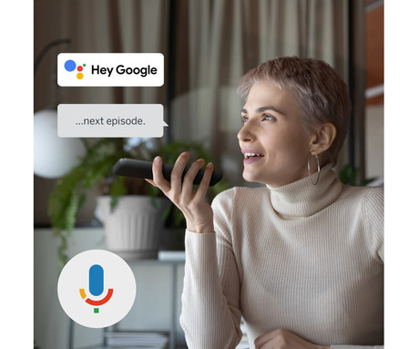 THOMSON STREAMING BOX 245 multimedijski predvajalnik / center, 4K UHD, 2GB+32GB, Google TV, WIFI, Bluetooth, Dolby Atmos & Digital+, Google Assistant, Chromecast, pametni daljinec, črn (Premium Black)