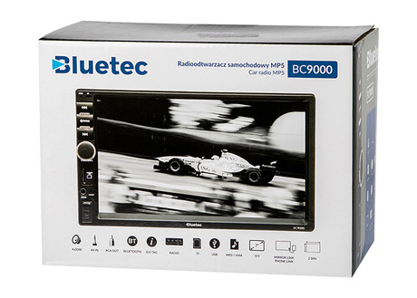 Avtoradio BLOW BLUETEC BC9000 78-288  MP5 / 2DIN / 7" barvni  zaslon na dotik, Bluetooth, USB, SD, Aux-in, ISO konektor