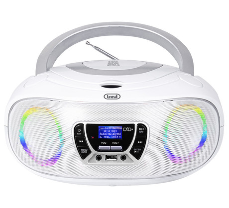 TREVI CMP 583, Boombox, CD/USB/Radio DAB/DAB+/FM, RDS, daljinec, bele barve