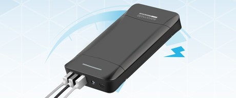 EOL - Power Bank PROMATE 20.800mAh, 3.1A izhod, 3x USB, črno/srebrn