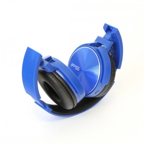 PLATINET/Freestyle naglavne Bluetooth slušalke + mikrofon, zložljive, modre