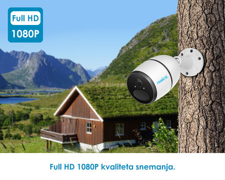 EOL - Kamera Reolink GO, zunanja, brezžična, 4G-LTE, 1080p Full HD, nočno snemanje, senzor gibanja, aplikacija, IP65, vgrajena baterija + opcija solarno napajanje, aplikacija, upravljanje na daljavo