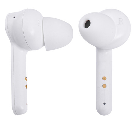 TREVI HMP 12E07 AIR mini Bluetooth 5.0 slušalke z mikrofonom, TWS, polnilna enota, touch kontrola, bele