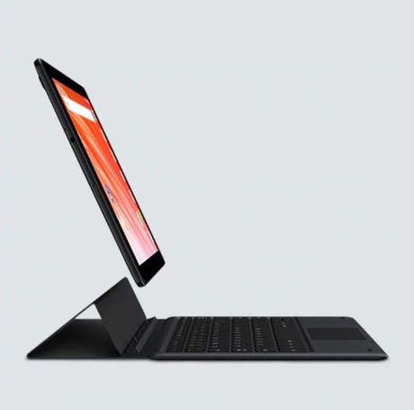 Original magnetna tipkovnica + zaščitni ovitek/stojalo za tablični računalnik CHUWI HiPad 4G-LTE, temno siva, kot namizno stojalo