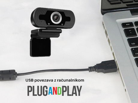 EOL - Spletna kamera Manta, W173, USB2.0, 1080p Full HD, Plug&Play + mikrofon