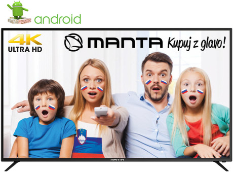 EOL - LED TV Manta 65LUA79M, 65'' (Diagonala 165cm), 4K-UHD, ANDROID Smart, HDR, WiFi, RJ45, USB, DVB-C/T/T2/S/S2, Dolby Digital