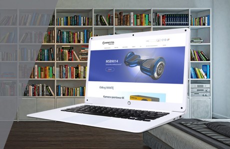 EOL - Prenosni računalnik MANTA MLA141 LiteBook, 14.1'', Full HD, 2GB, 32GB SSD, WiFi, Windows 10, bel