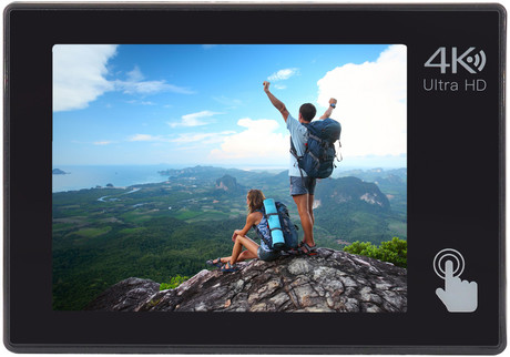 EOL - Aktivna športna kamera MANTA MM9359TS z zaslonom na dotik, dodatnim zaslonom in stabilizacijo, 4K-UHD,WiFi