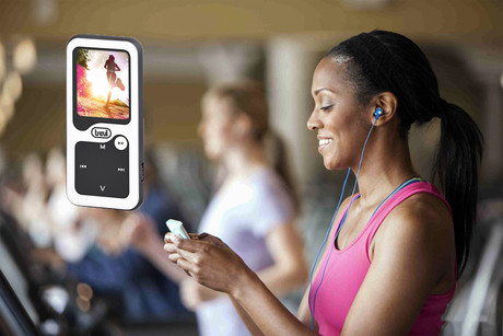 TREVI MP3/Video predvajalnik MPV1780, 1.8'' zaslon, Bluetooth, FM Radio, 8GB, Pedometer/Chronometer, vgrajena baterija, bel