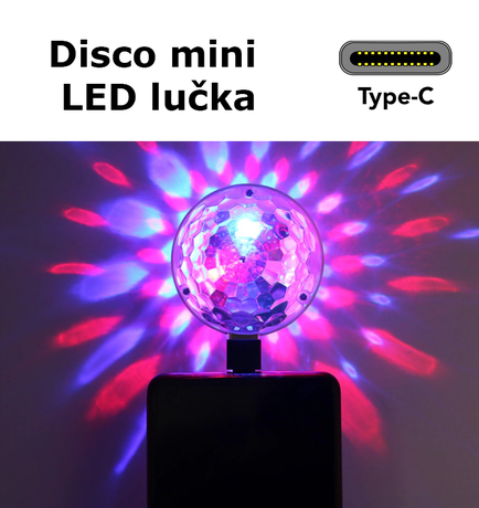 EOL - Disco lučka PLATINET OMBTC za pametne telefone, tablice, prenosnike, Type C, 4W
