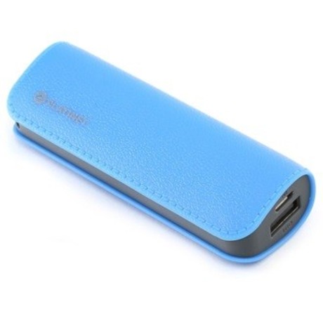 EOL - Power Bank PLATINET 7.200mAh, Usnje/Leather, Li-Polymer, modre barve, 50% hitrejše polnjenje