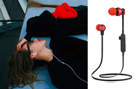 EOL - PLATINET PM1062R Bluetooth športne slušalke+mikrofon+microSD, rdeče
