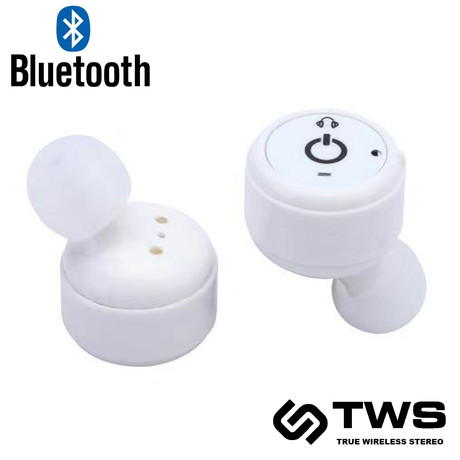 EOL - PLATINET Bluetooth True Wireless slušalke PM1080W s polnilno enoto, bele