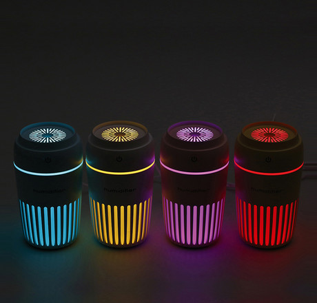 EOL - Platinet PMAH vlažilec zraka + LED  lučka/osvetlitev, roza barve