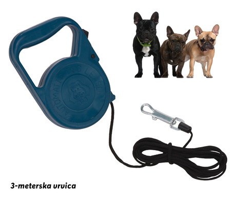 EOL - Pasji povodec, 3m, do 9kg, moder